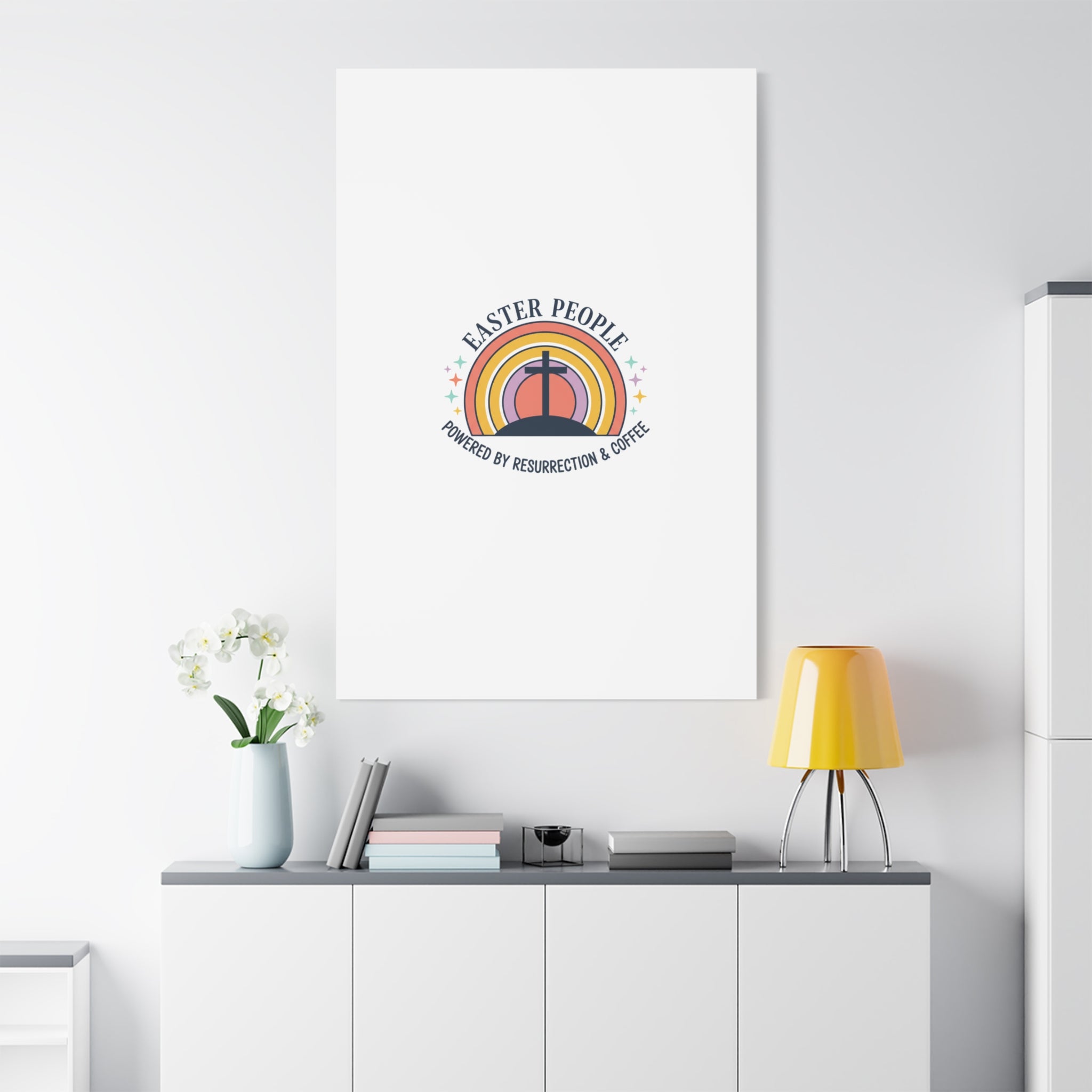 Easter People Canvas | Christian Easter, He Is Risen Resurrection Humor