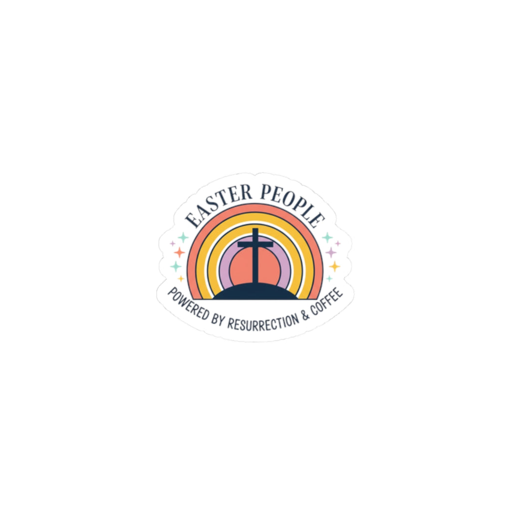 Easter People Kiss-Cut Stickers | Christian Easter, He Is Risen
