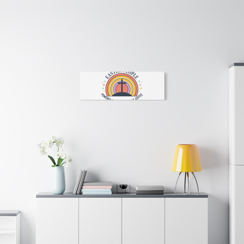 Easter People Canvas | Christian Easter, He Is Risen Resurrection Humor