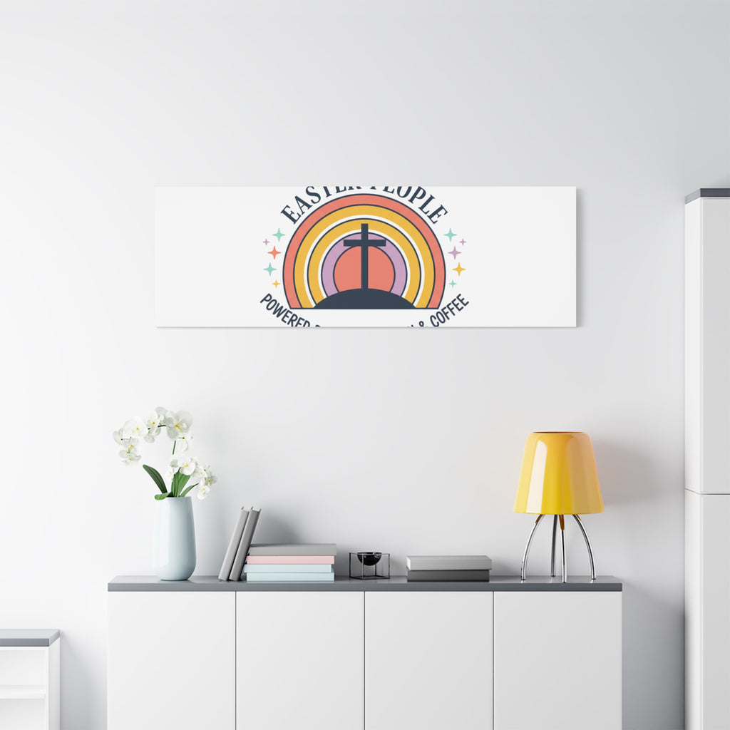 Easter People Canvas | Christian Easter, He Is Risen Resurrection Humor