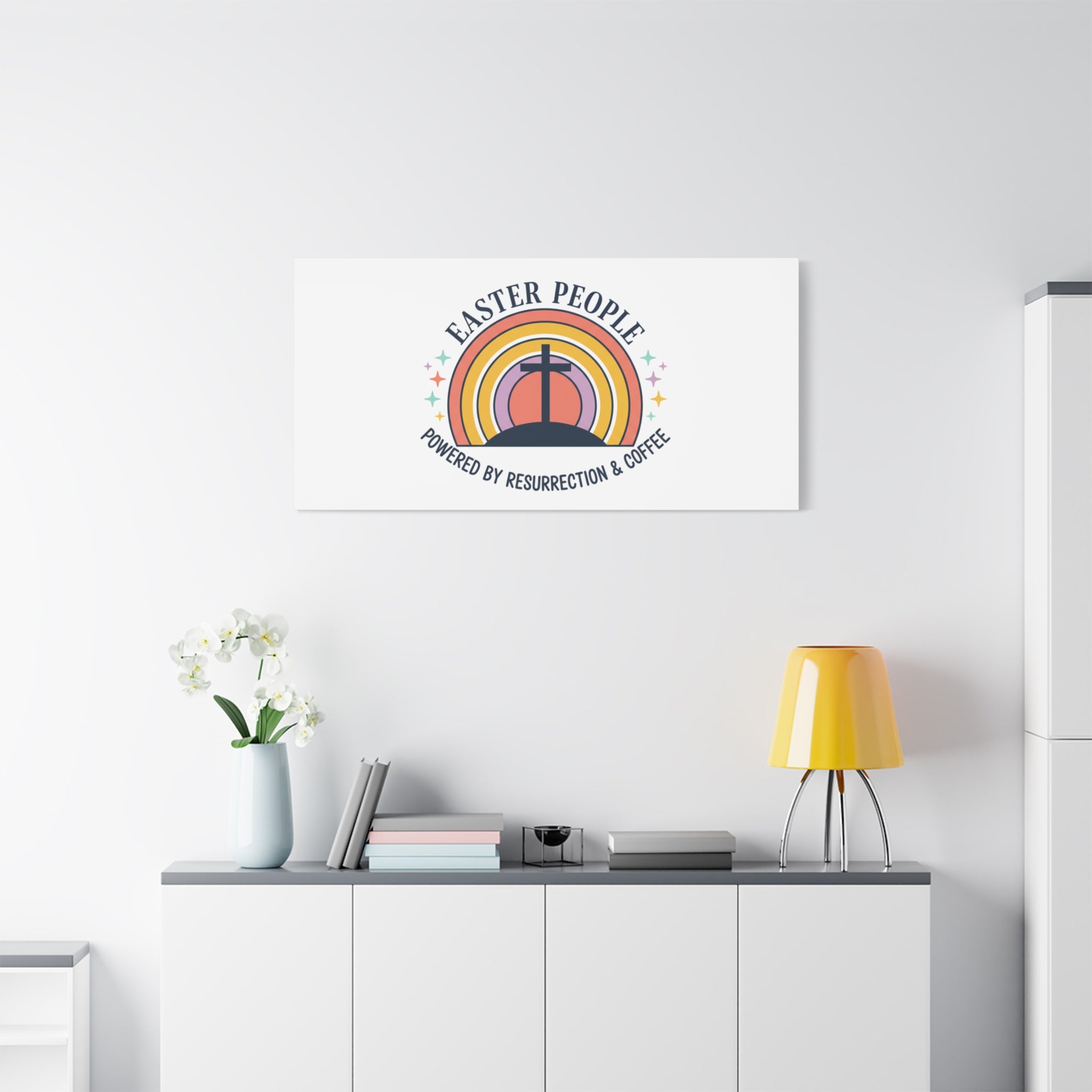 Easter People Canvas | Christian Easter, He Is Risen Resurrection Humor