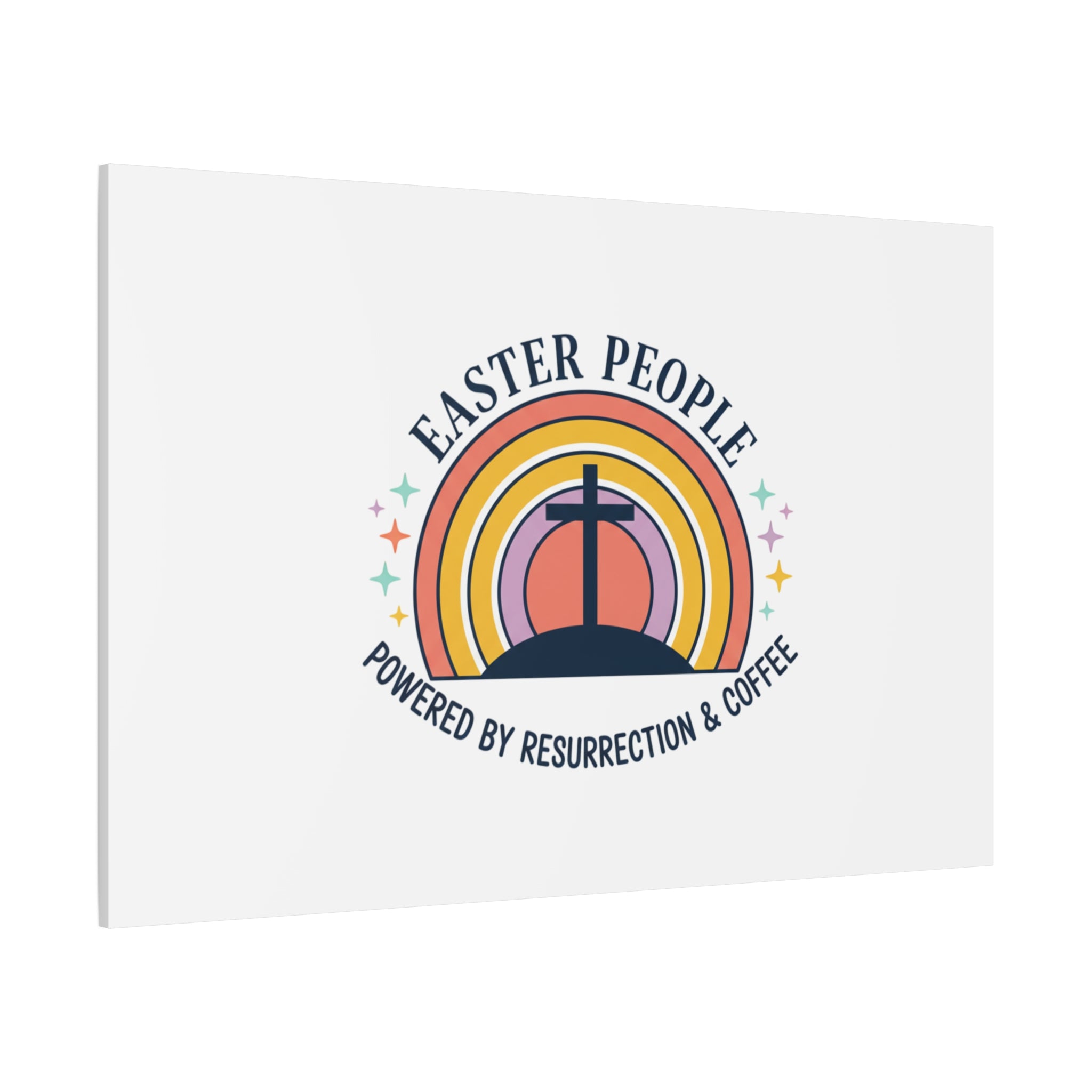 Easter People Canvas | Christian Easter, He Is Risen Resurrection Humor