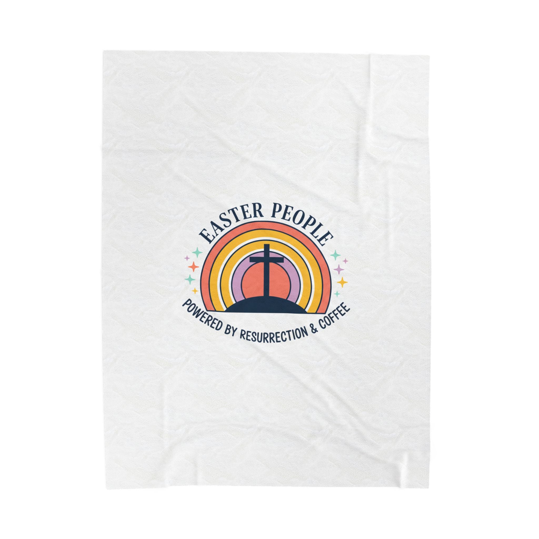 Easter People Velveteen Blanket | Christian Easter, He Is Risen, Faith-Based Humor