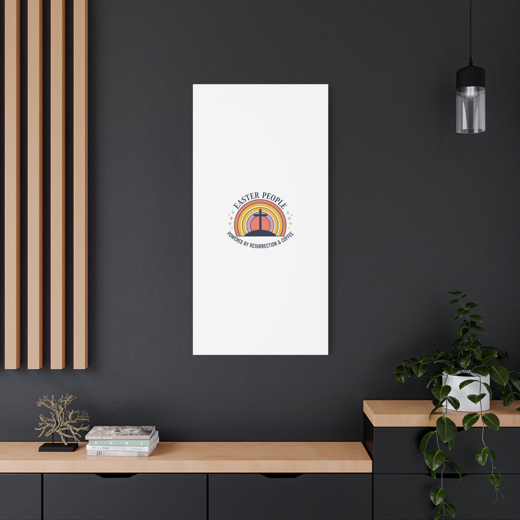 Easter People Canvas | Christian Easter, He Is Risen Resurrection Humor