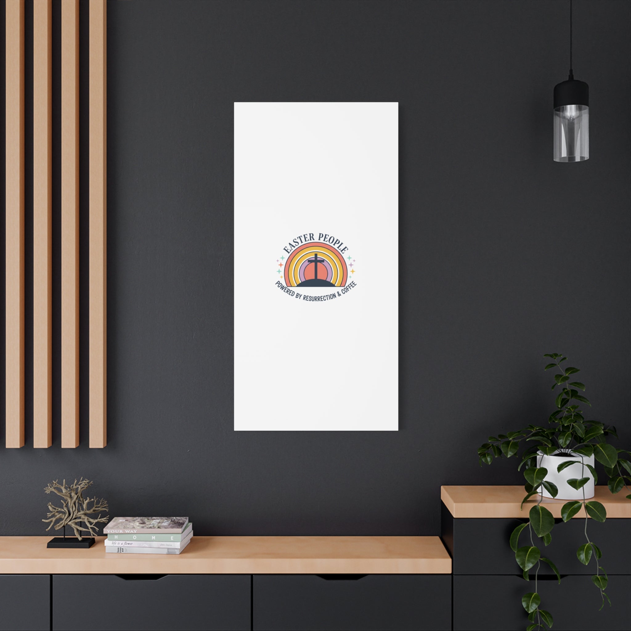 Easter People Canvas | Christian Easter, He Is Risen Resurrection Humor
