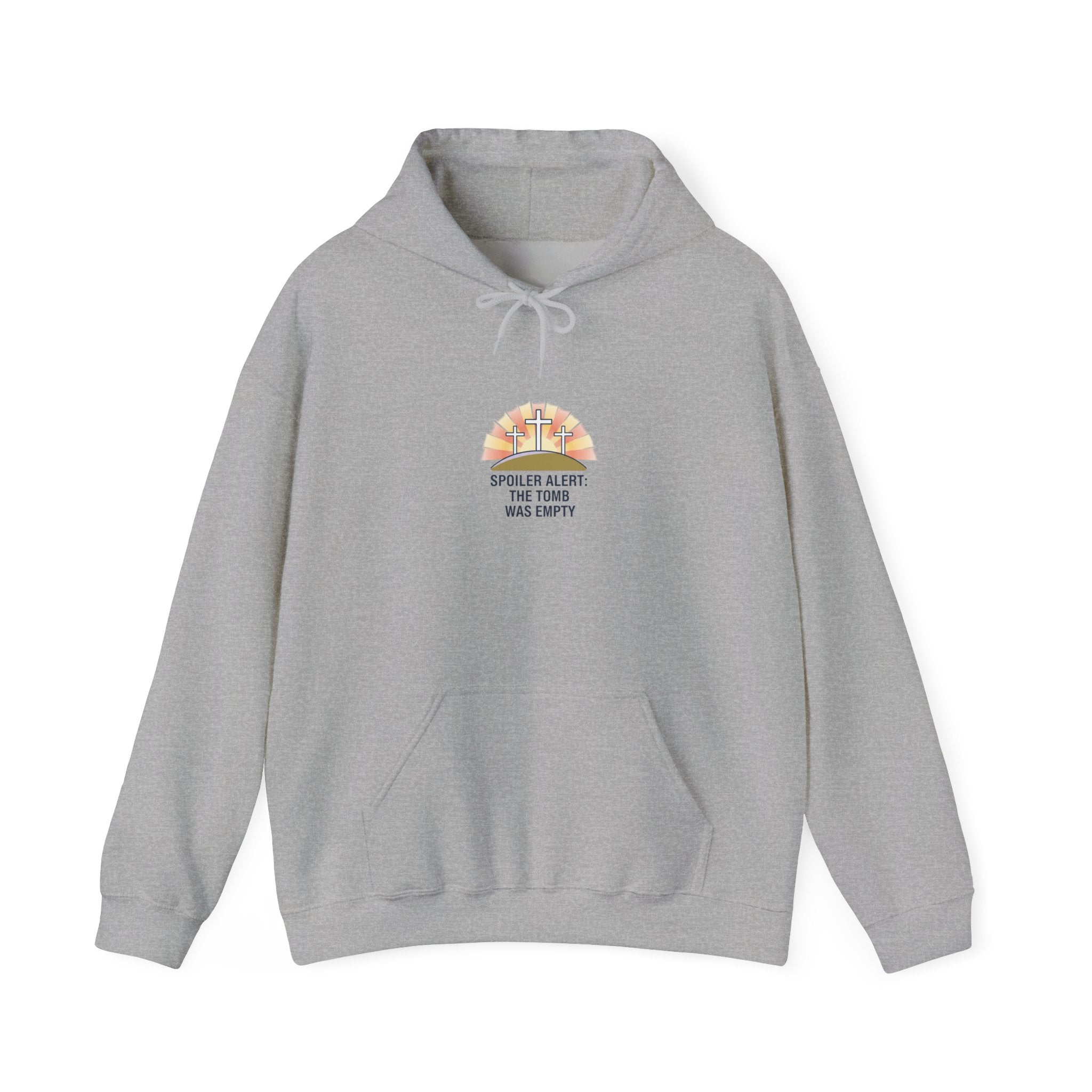 He Is Risen Sunrise Cross Hoodie | Christian Easter shirt, faith-based humor