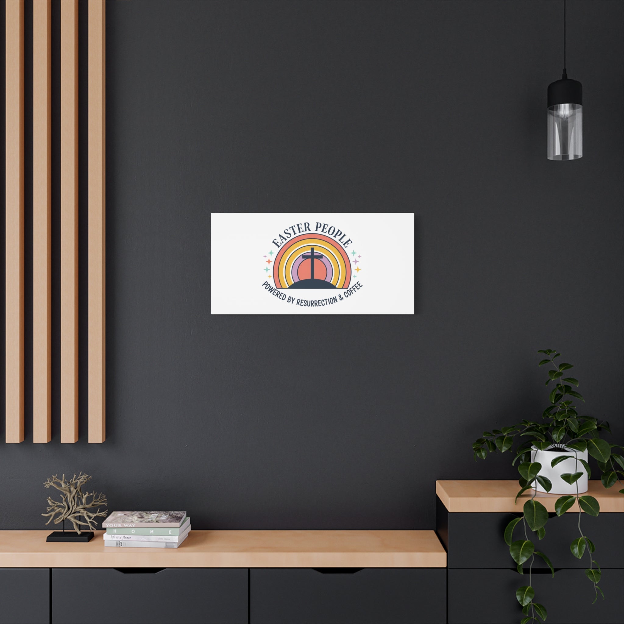 Easter People Canvas | Christian Easter, He Is Risen Resurrection Humor