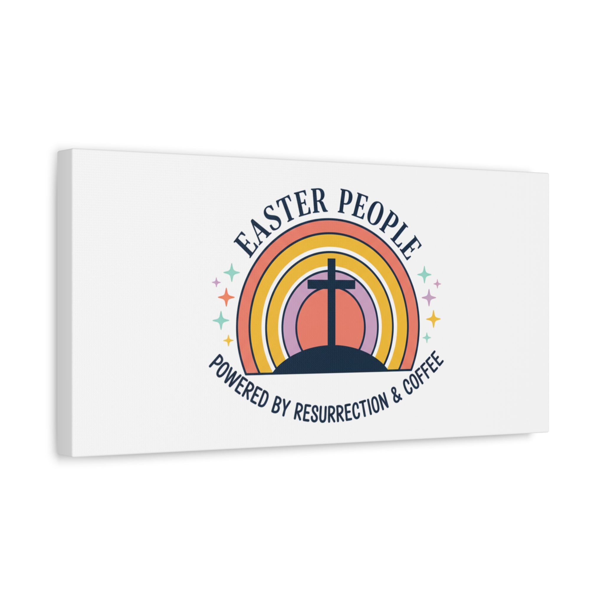 Easter People Canvas | Christian Easter, He Is Risen Resurrection Humor