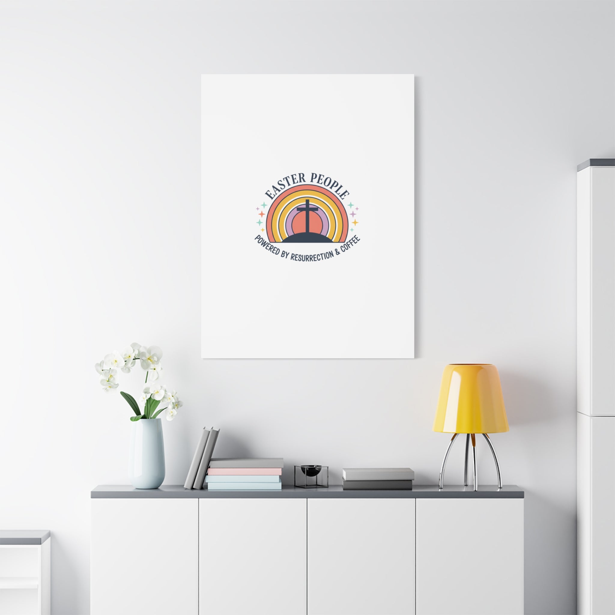 Easter People Canvas | Christian Easter, He Is Risen Resurrection Humor