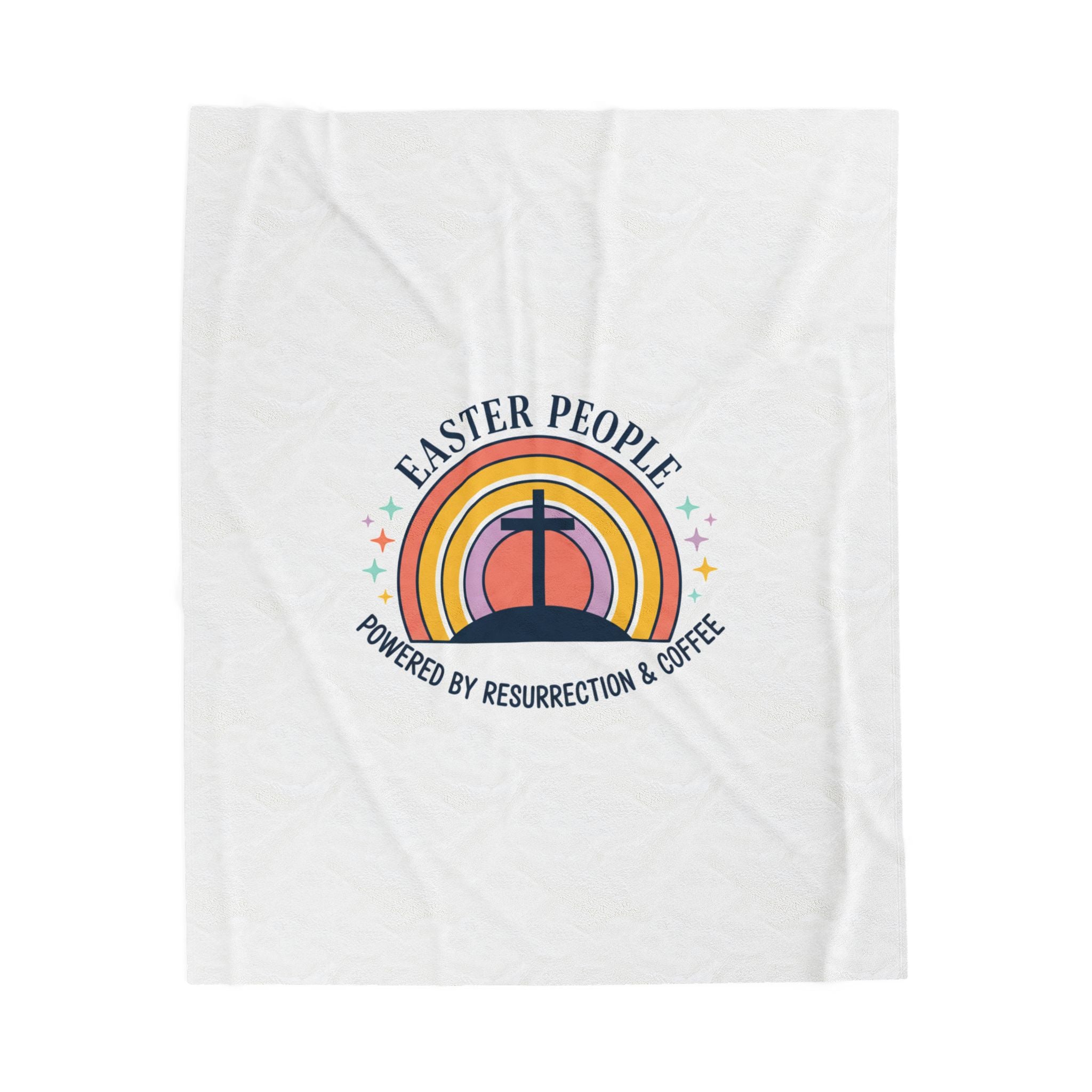 Easter People Velveteen Blanket | Christian Easter, He Is Risen, Faith-Based Humor
