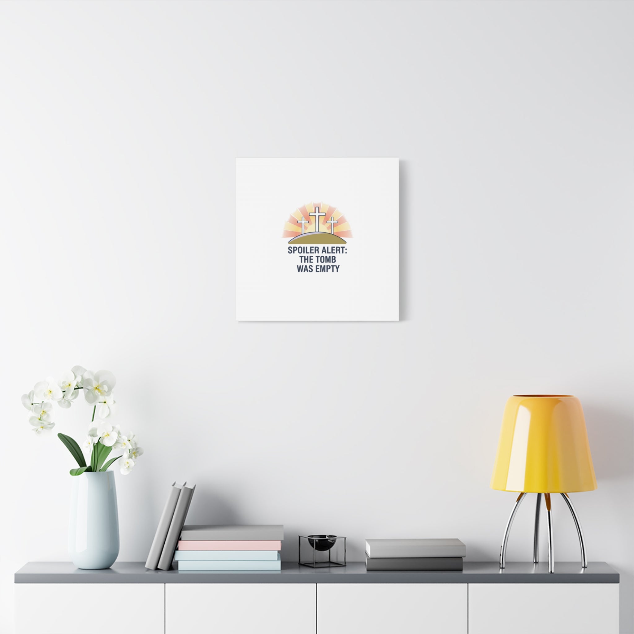 Spoiler Alert The Tomb Was Empty Canvas | Christian Easter Humor, He Is Risen
