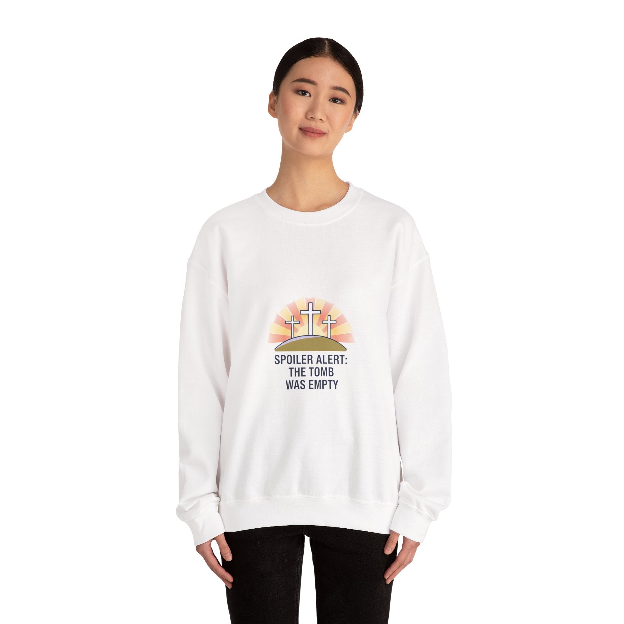 Spoiler Alert The Tomb Was Empty Sweatshirt | Christian Easter shirt, He is risen