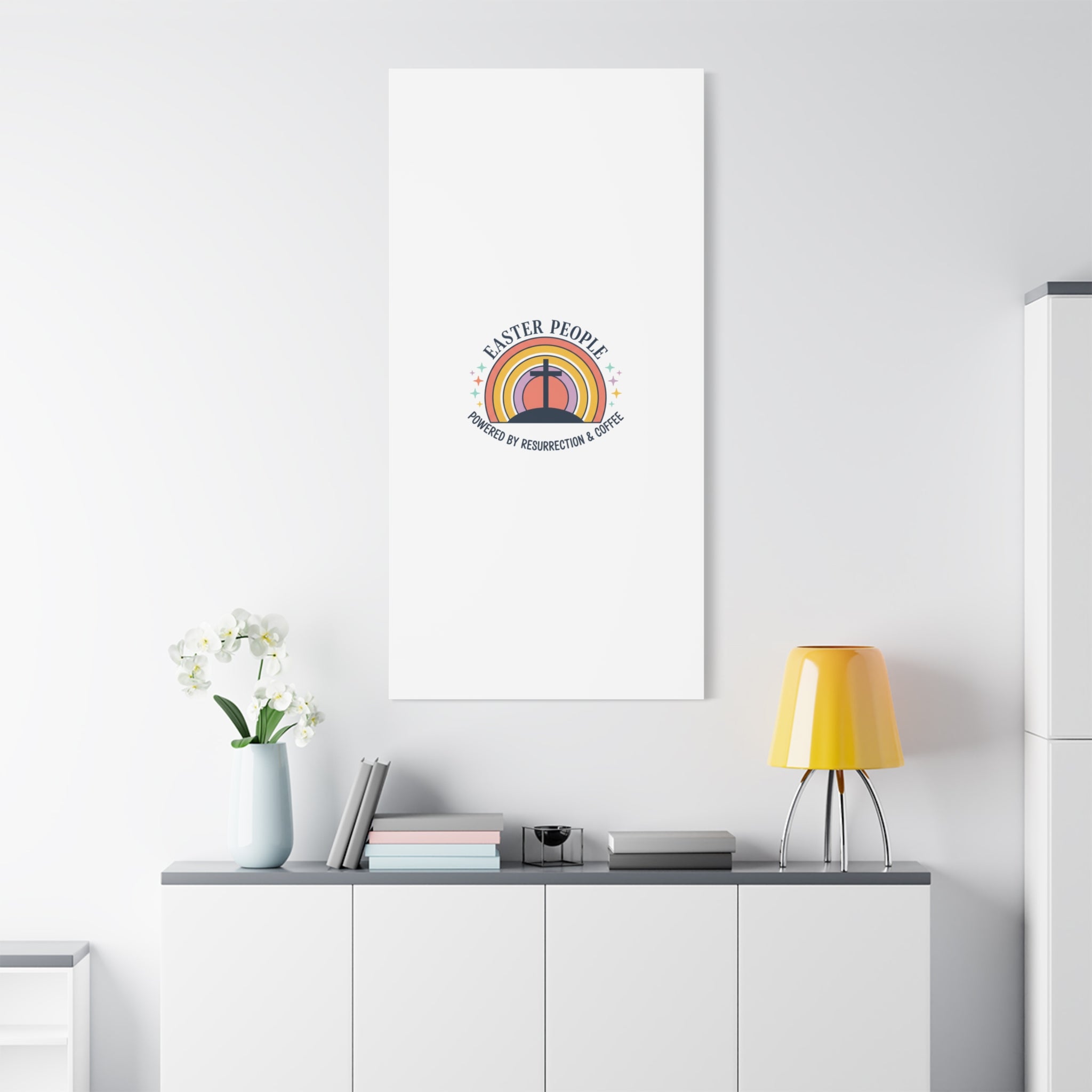 Easter People Canvas | Christian Easter, He Is Risen Resurrection Humor