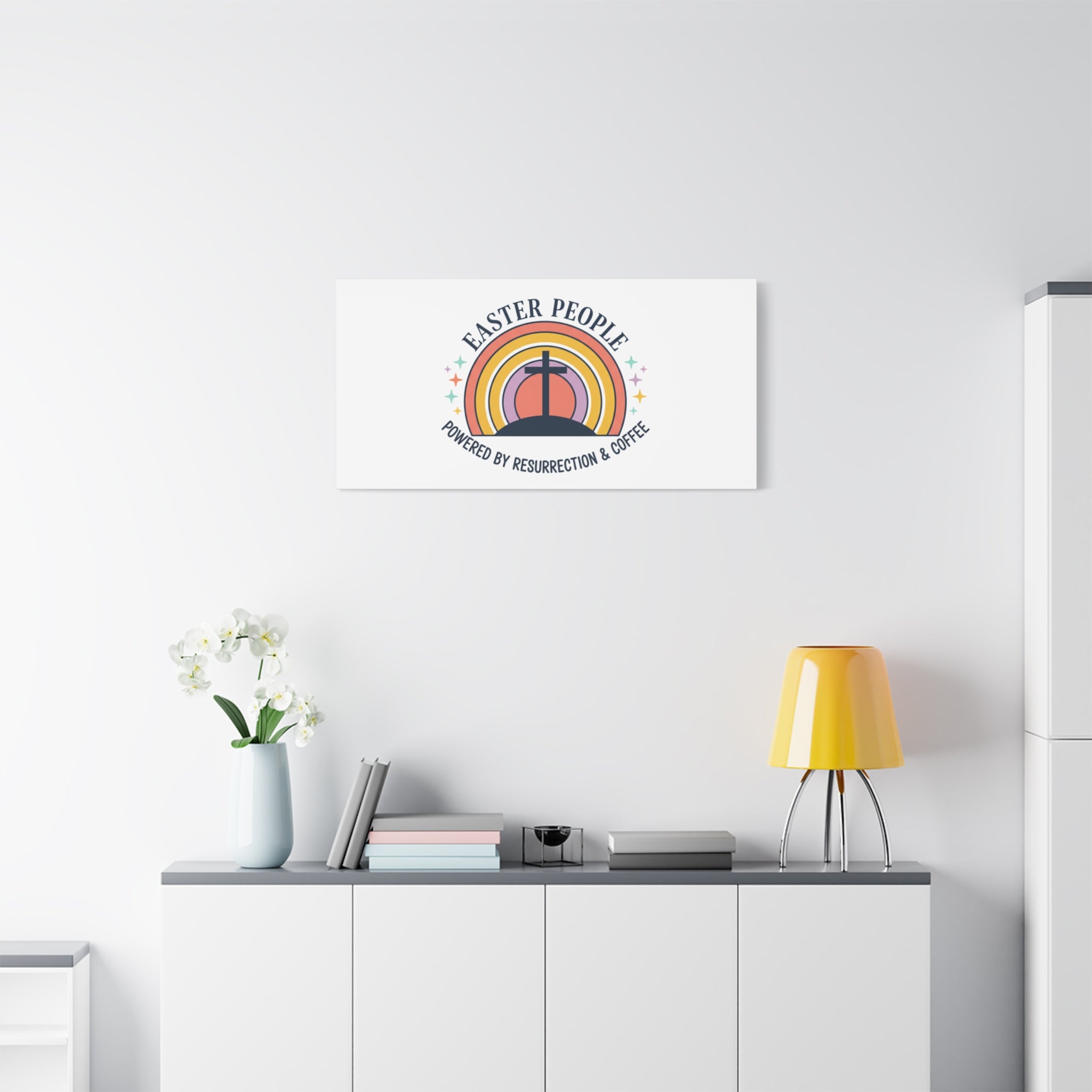 Easter People Canvas | Christian Easter, He Is Risen Resurrection Humor