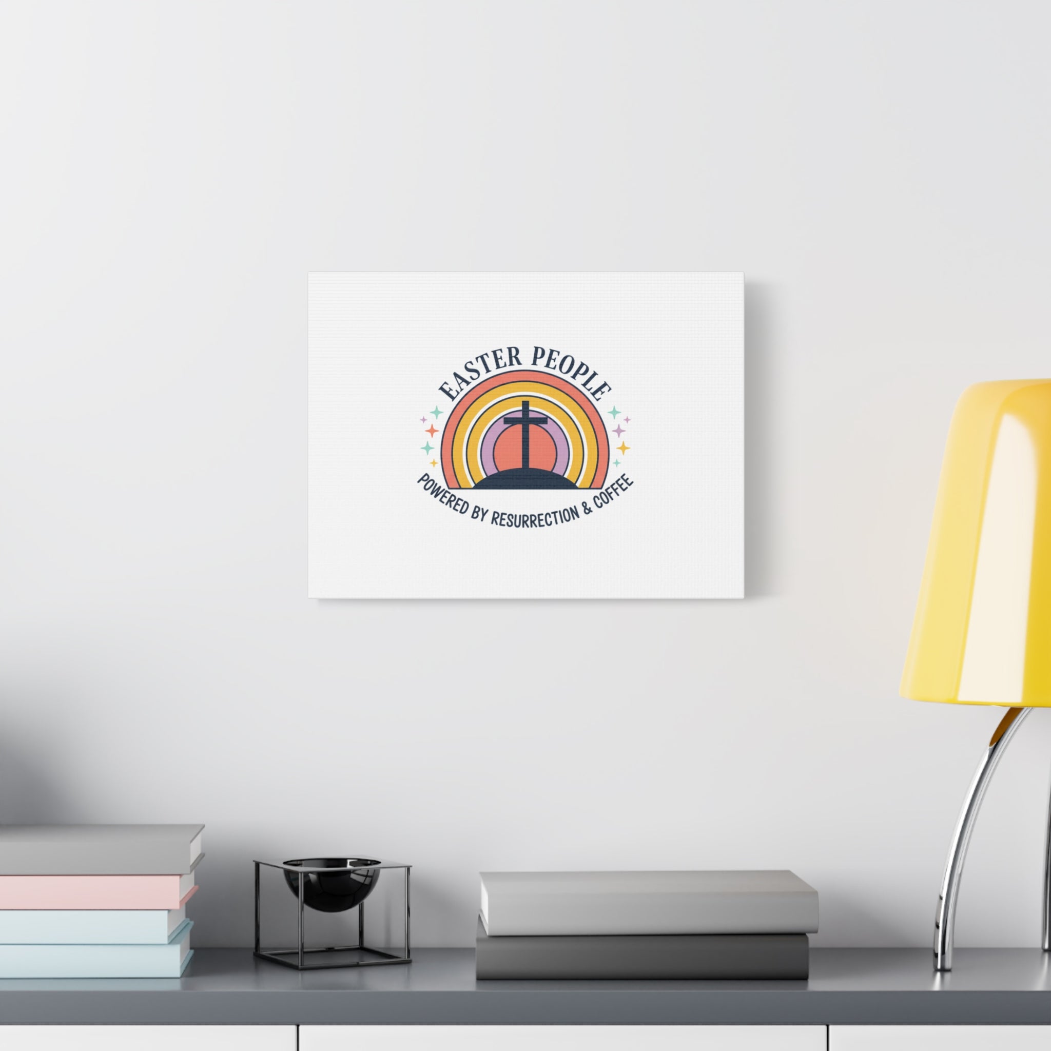 Easter People Canvas | Christian Easter, He Is Risen Resurrection Humor