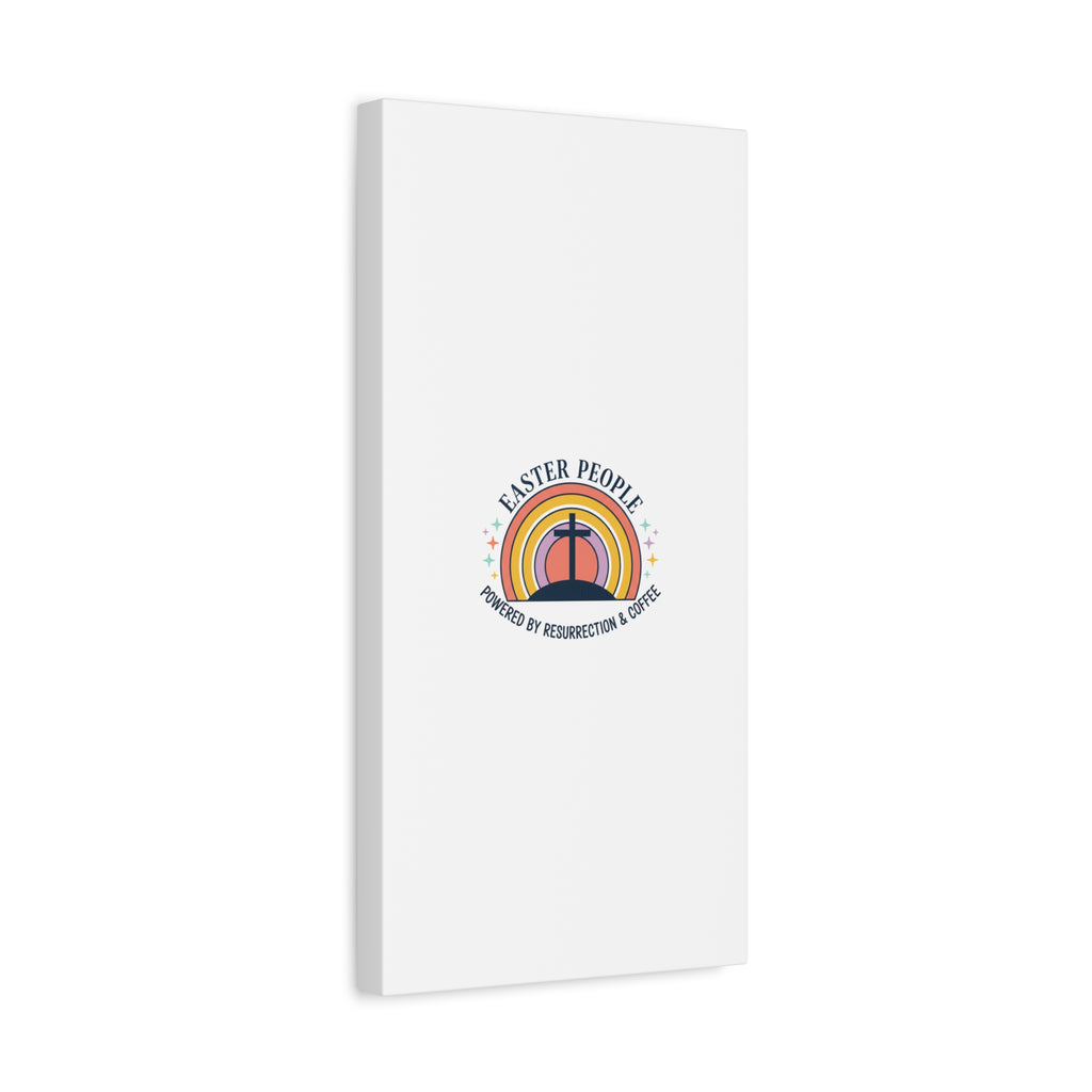 Easter People Canvas | Christian Easter, He Is Risen Resurrection Humor
