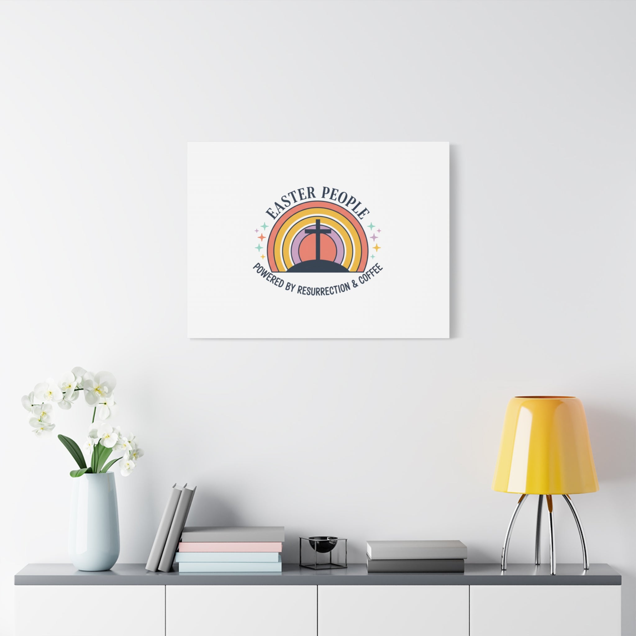 Easter People Canvas | Christian Easter, He Is Risen Resurrection Humor