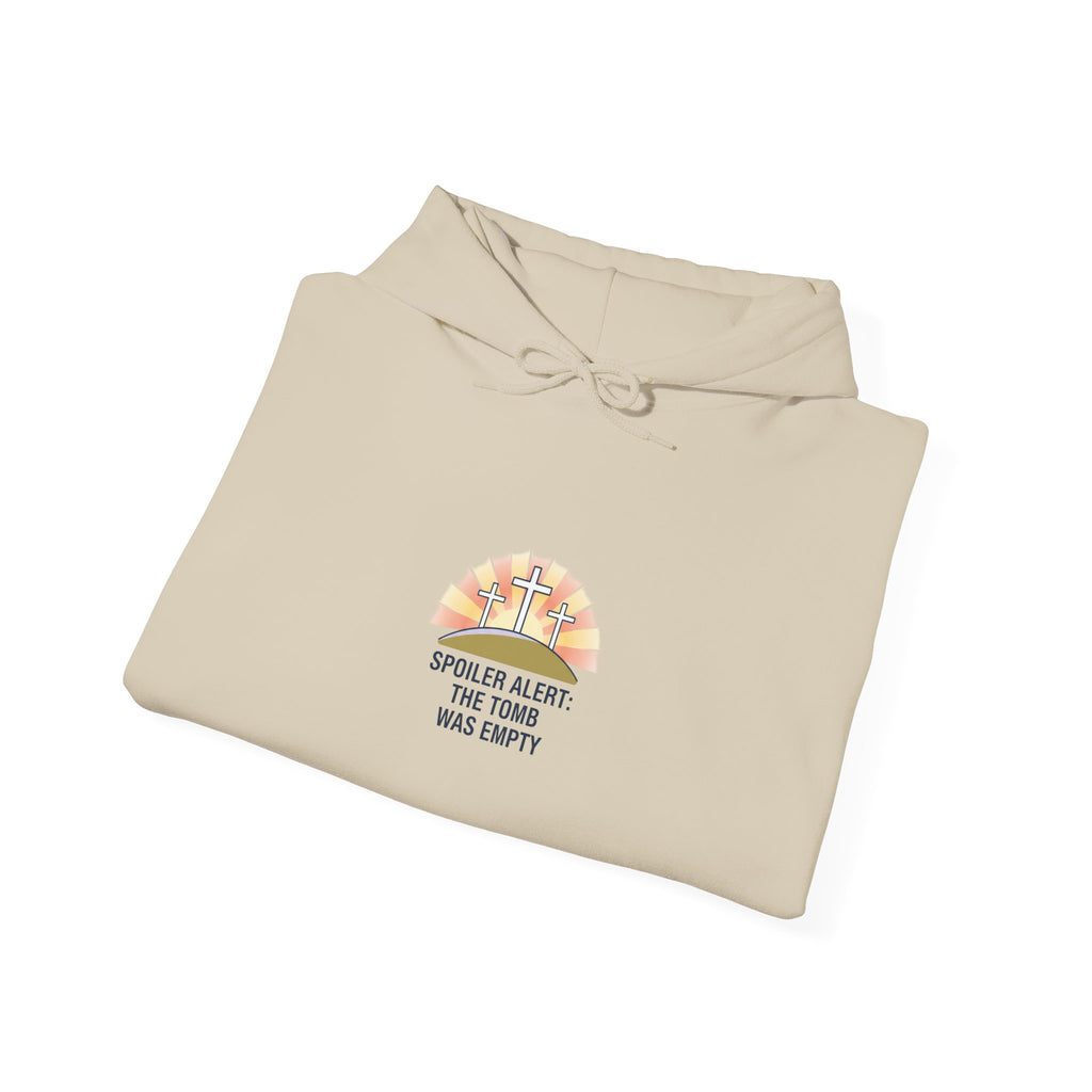 He Is Risen Sunrise Cross Hoodie | Christian Easter shirt, faith-based humor