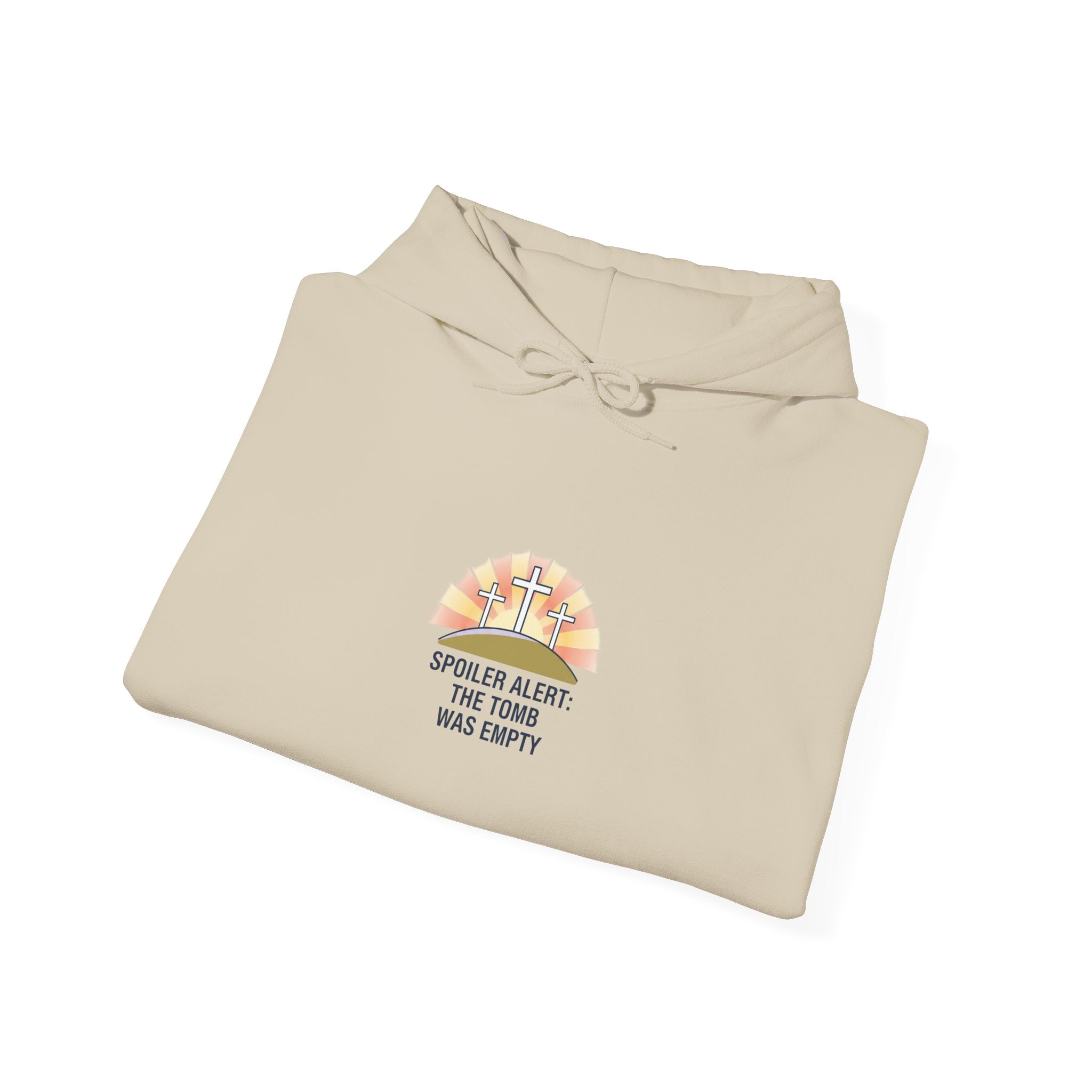 He Is Risen Sunrise Cross Hoodie | Christian Easter shirt, faith-based humor