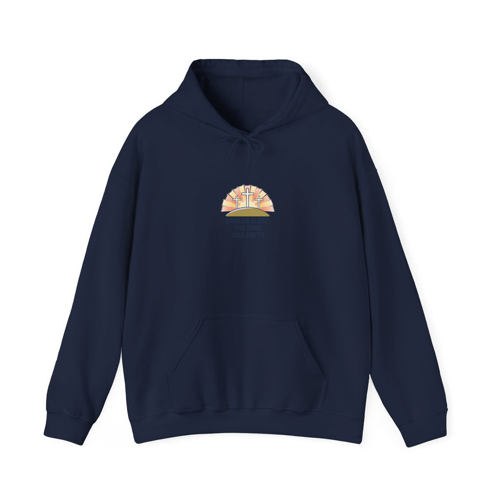 He Is Risen Sunrise Cross Hoodie | Christian Easter shirt, faith-based humor