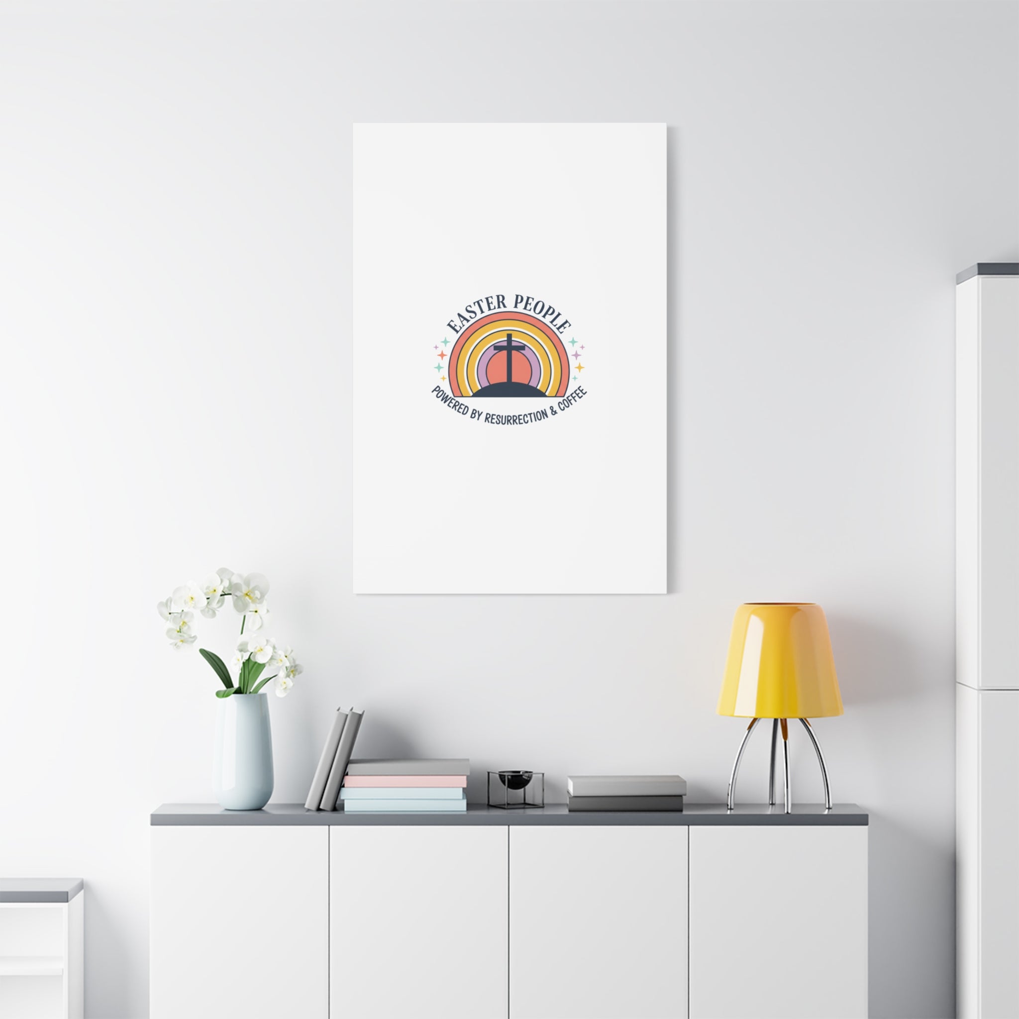 Easter People Canvas | Christian Easter, He Is Risen Resurrection Humor