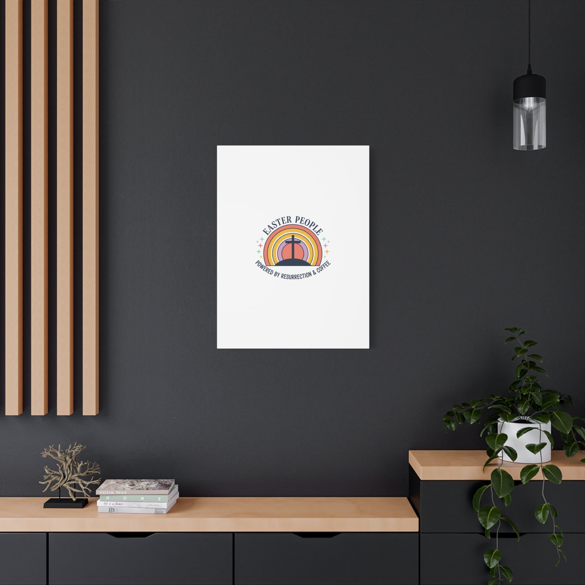 Easter People Canvas | Christian Easter, He Is Risen Resurrection Humor