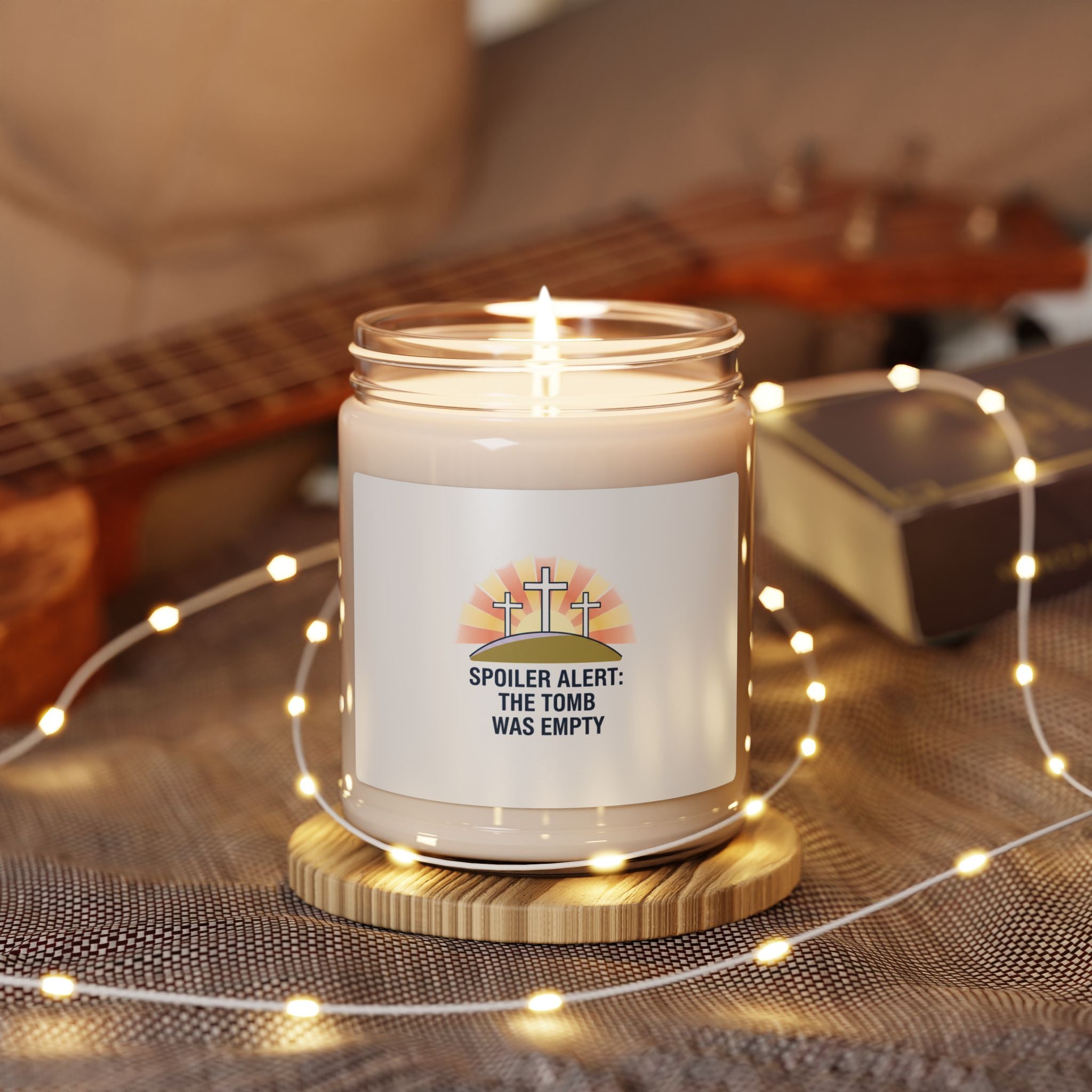 Spoiler Alert The Tomb Was Empty Candle | Christian Easter, He Is Risen Soy Candle