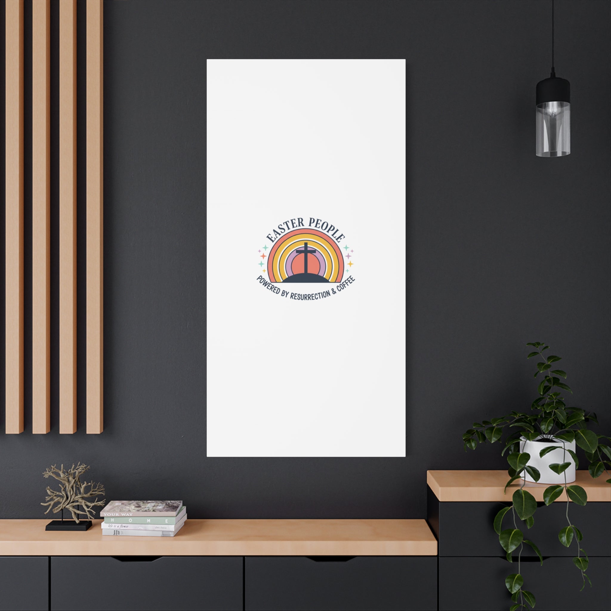 Easter People Canvas | Christian Easter, He Is Risen Resurrection Humor