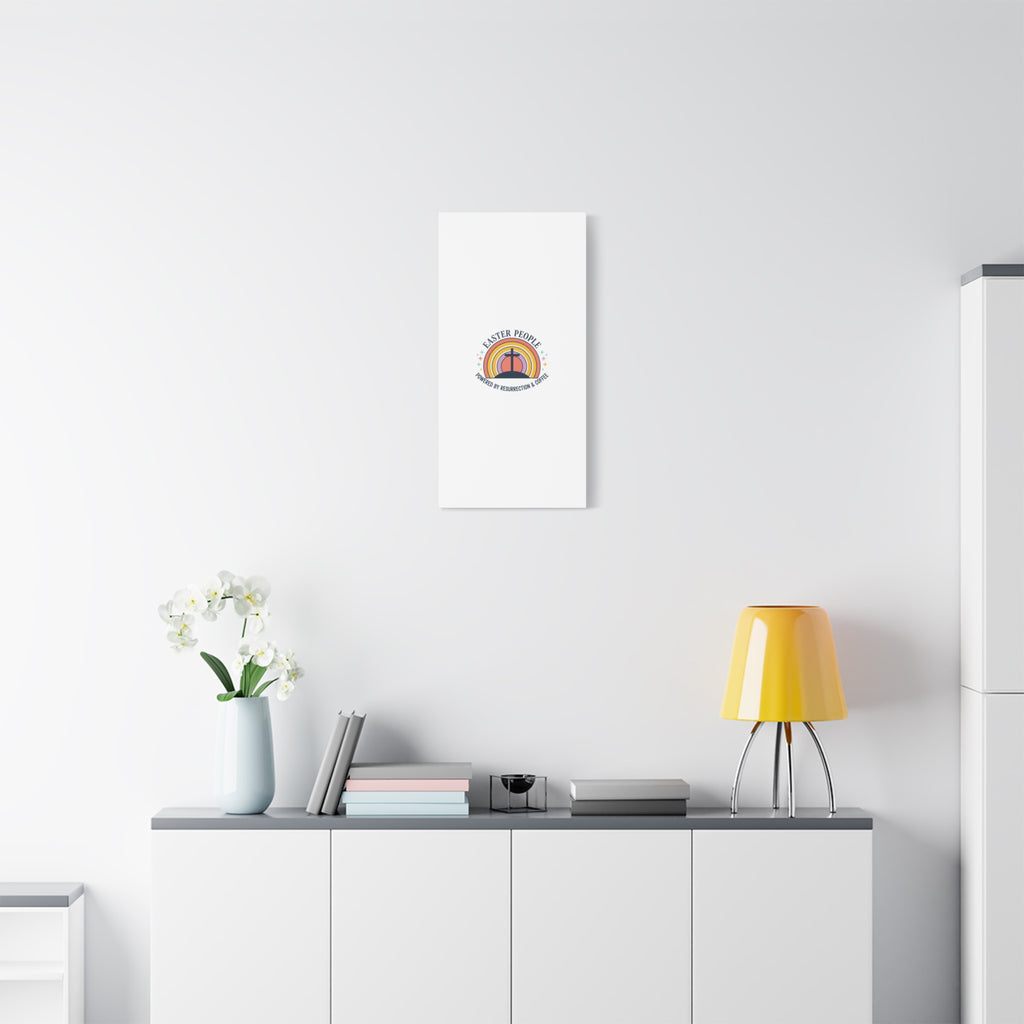 Easter People Canvas | Christian Easter, He Is Risen Resurrection Humor