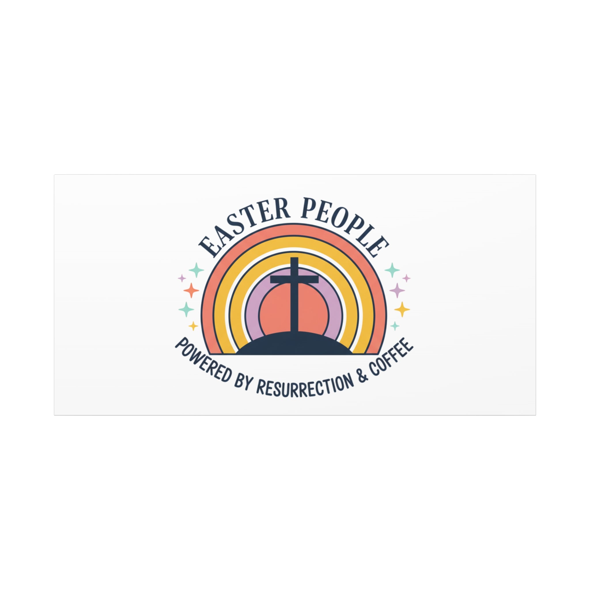 Easter People Canvas | Christian Easter, He Is Risen Resurrection Humor