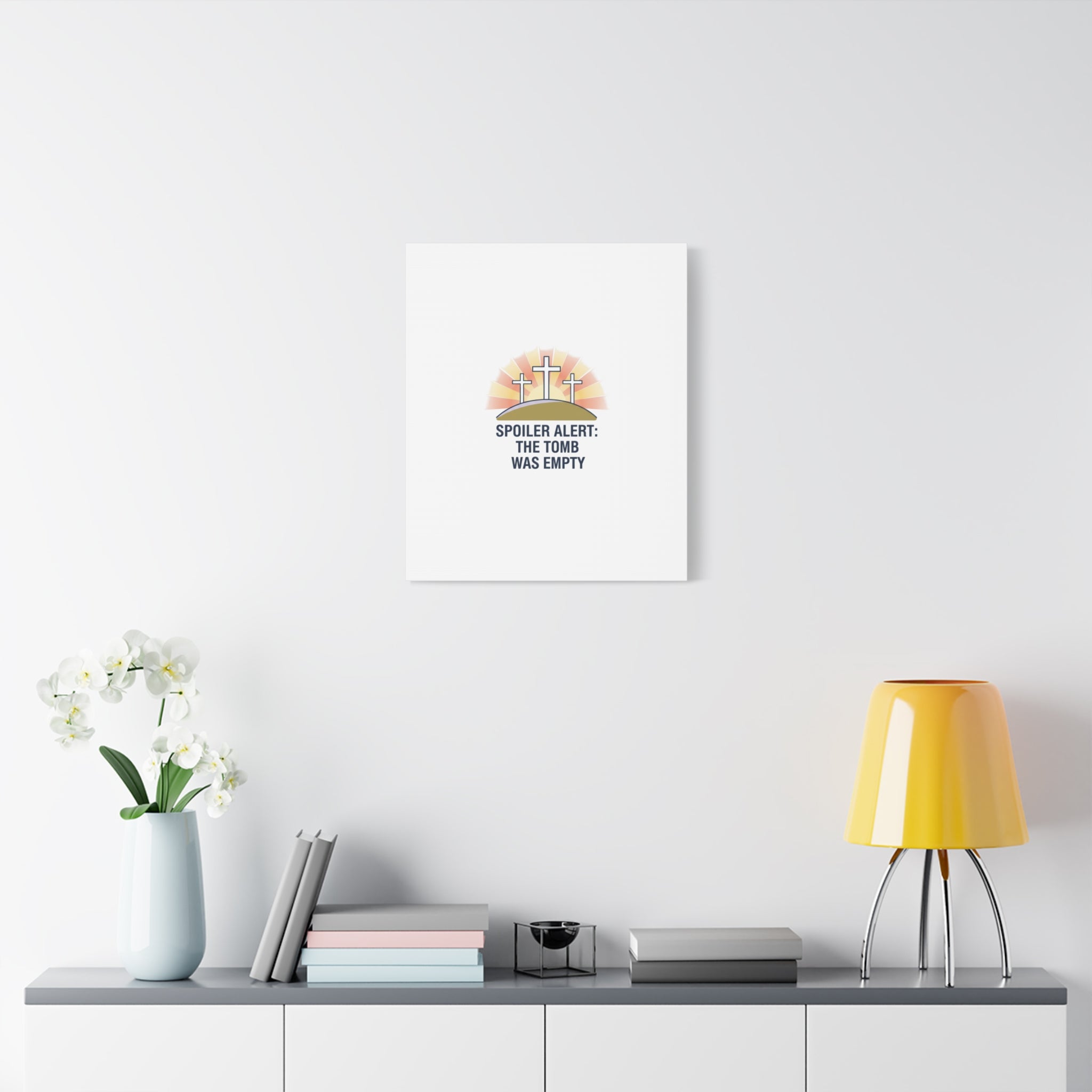 Spoiler Alert The Tomb Was Empty Canvas | Christian Easter Humor, He Is Risen