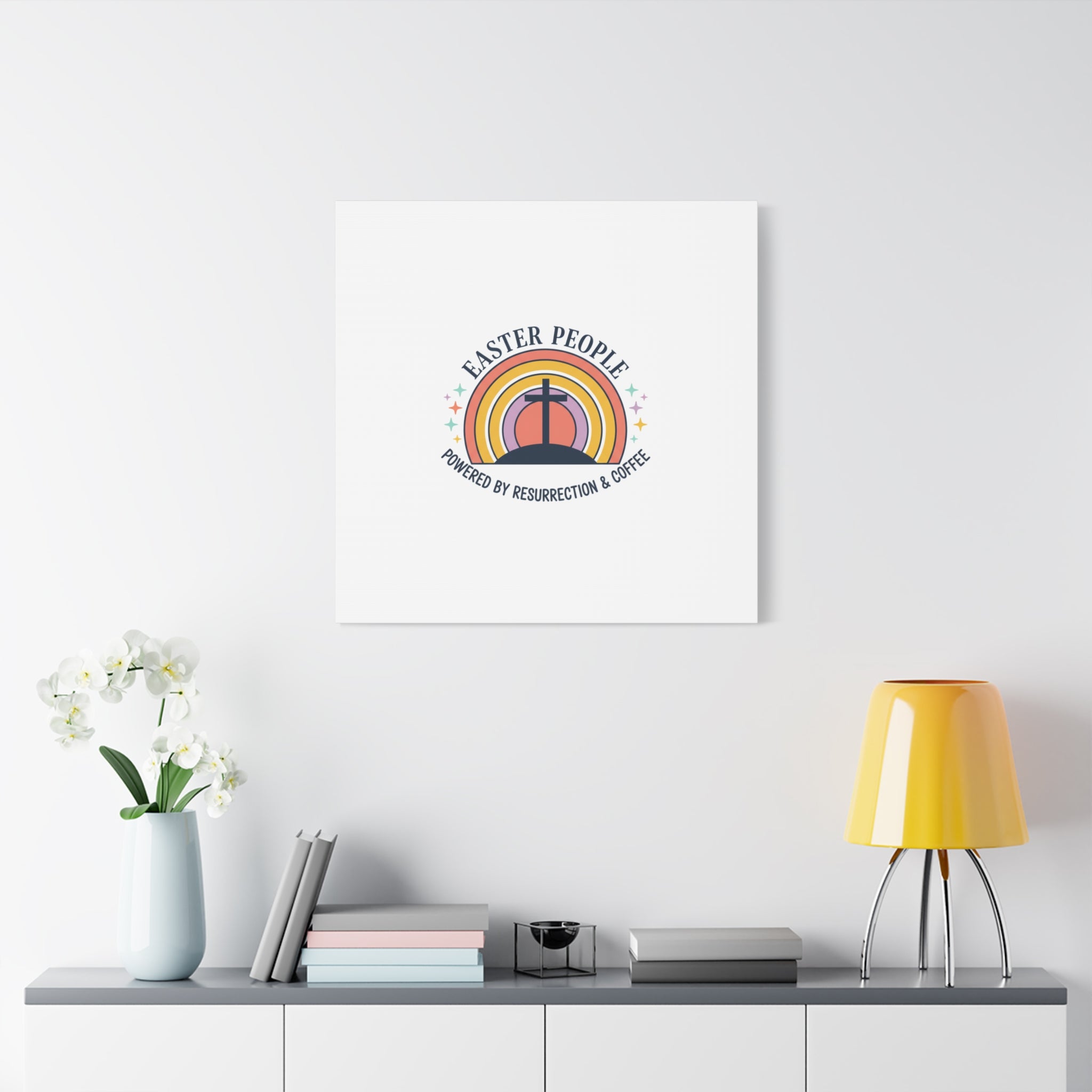 Easter People Canvas | Christian Easter, He Is Risen Resurrection Humor