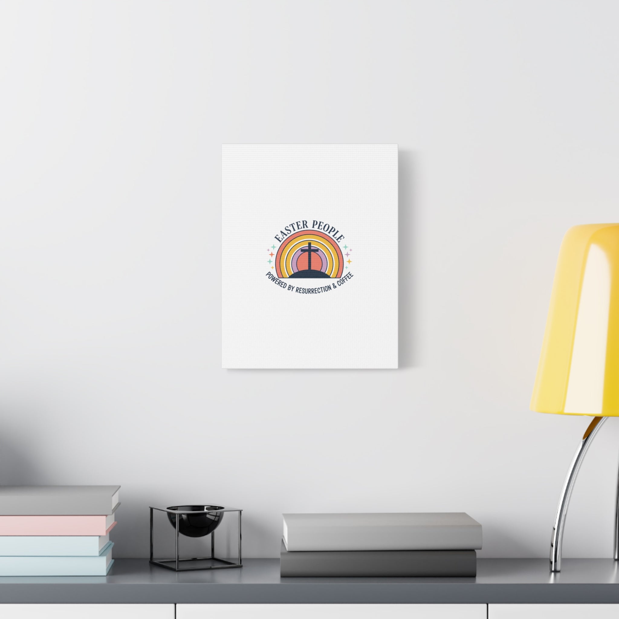 Easter People Canvas | Christian Easter, He Is Risen Resurrection Humor