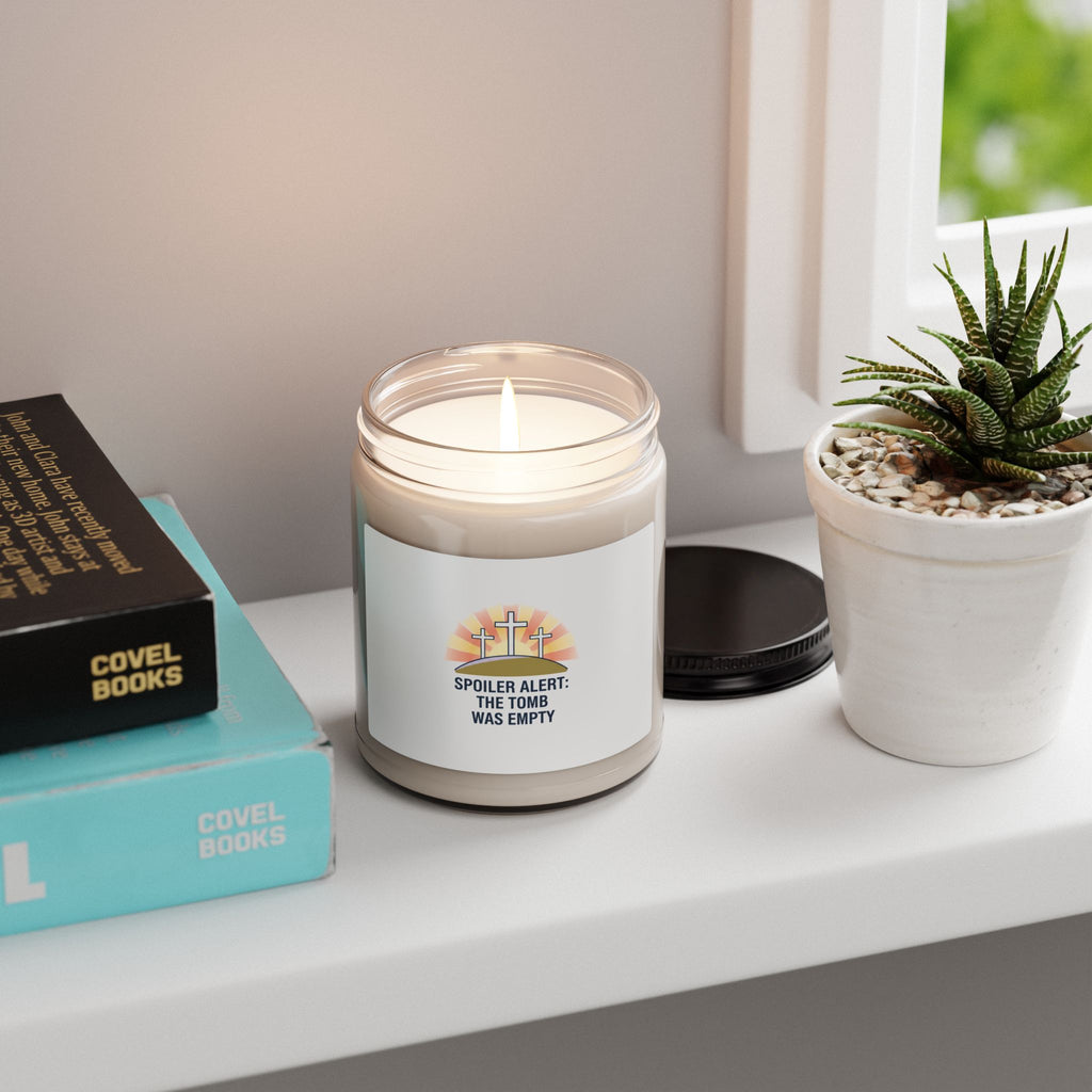 Spoiler Alert The Tomb Was Empty Candle | Christian Easter, He Is Risen Soy Candle