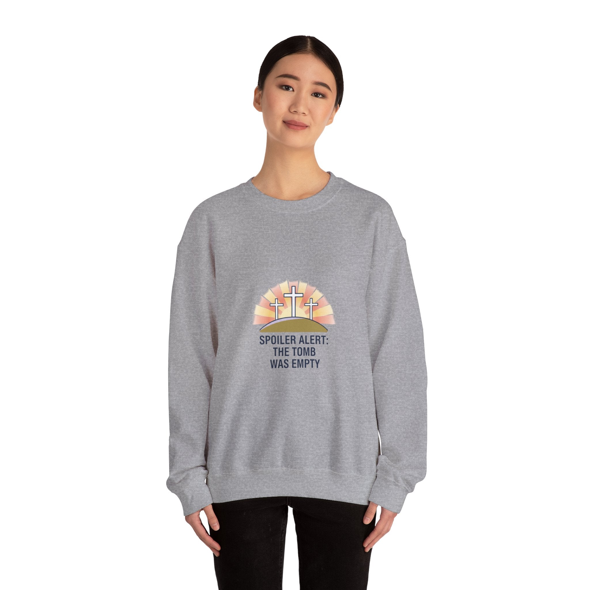Spoiler Alert The Tomb Was Empty Sweatshirt | Christian Easter shirt, He is risen