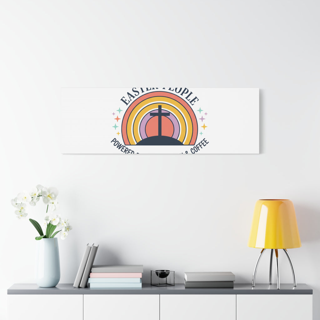 Easter People Canvas | Christian Easter, He Is Risen Resurrection Humor