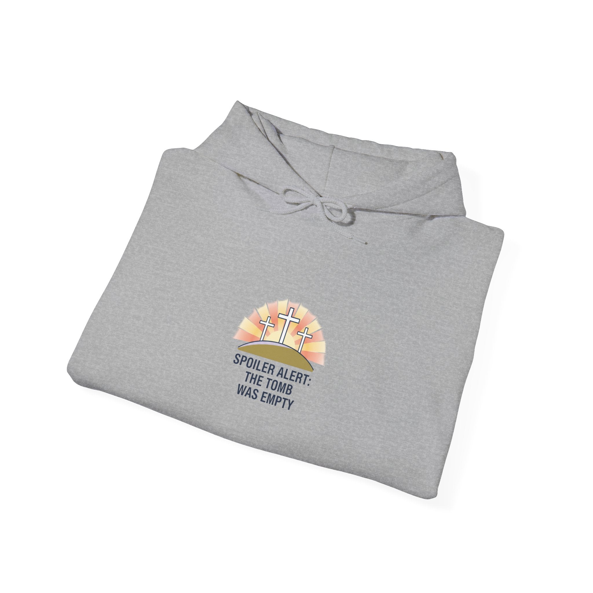 He Is Risen Sunrise Cross Hoodie | Christian Easter shirt, faith-based humor