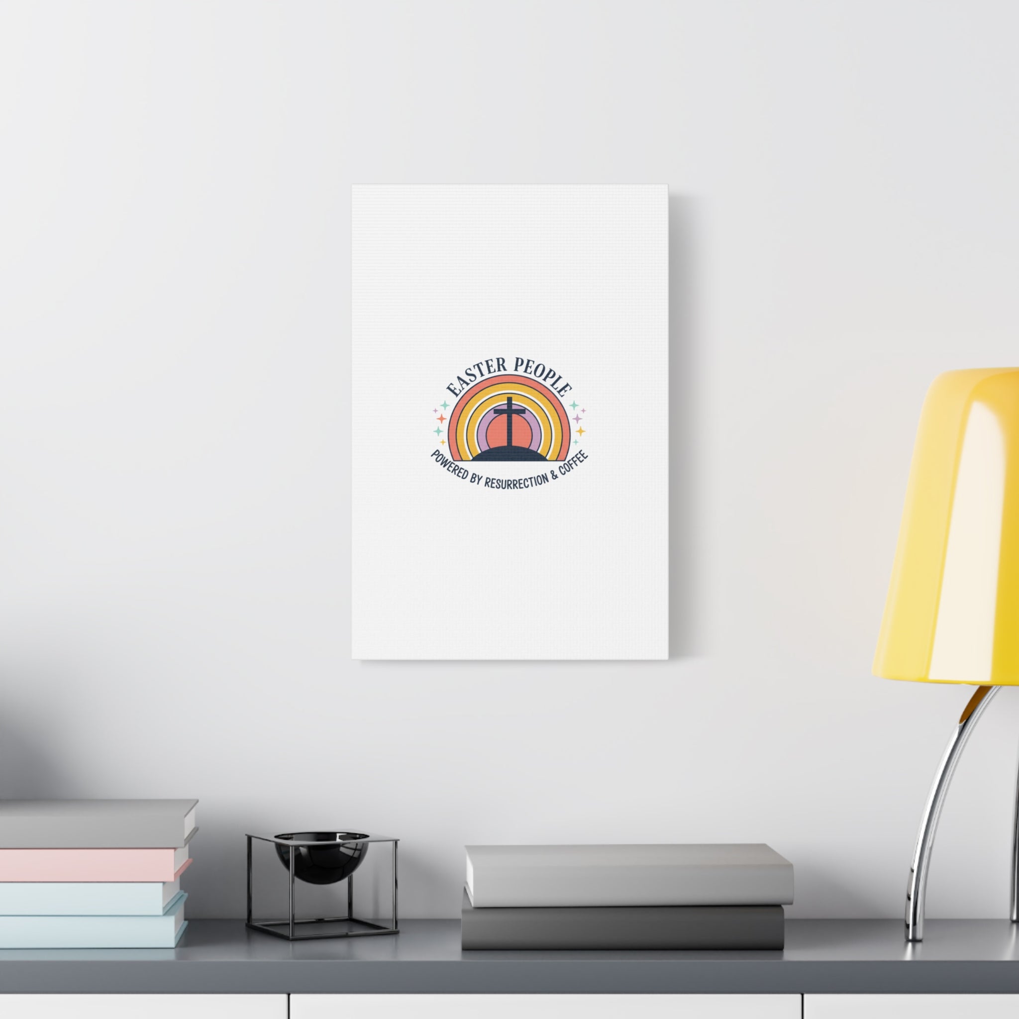 Easter People Canvas | Christian Easter, He Is Risen Resurrection Humor