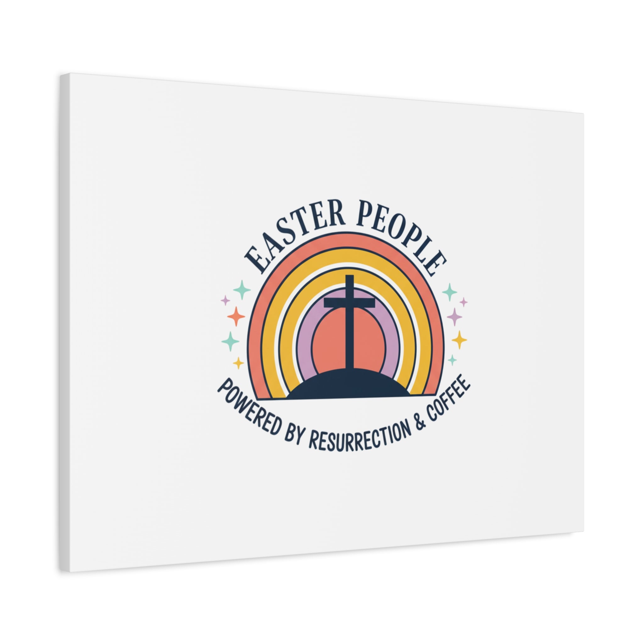 Easter People Canvas | Christian Easter, He Is Risen Resurrection Humor