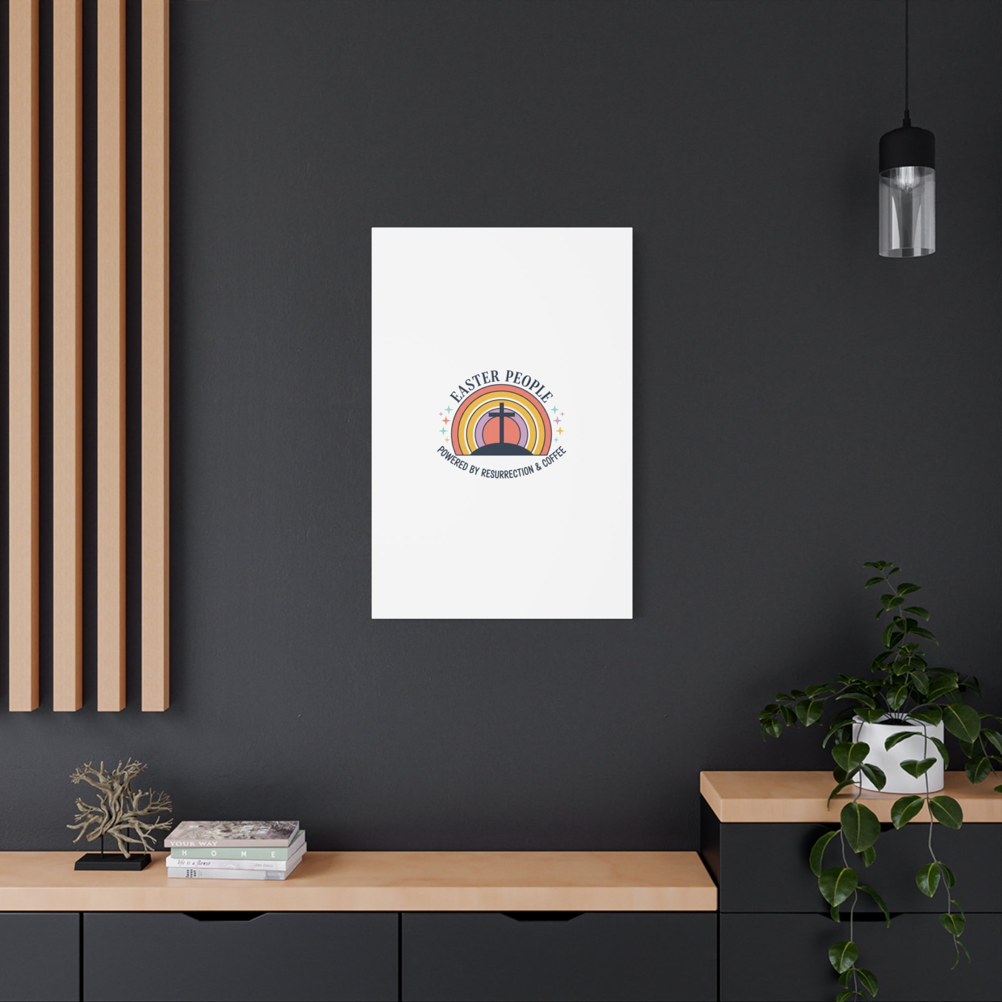 Easter People Canvas | Christian Easter, He Is Risen Resurrection Humor