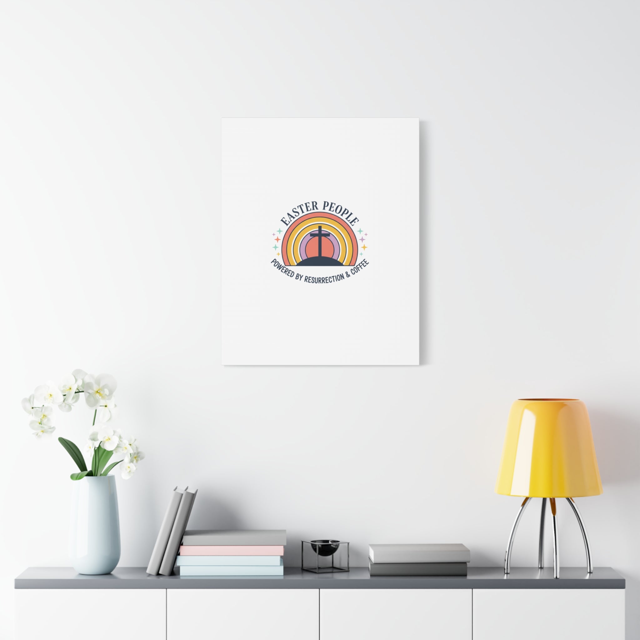 Easter People Canvas | Christian Easter, He Is Risen Resurrection Humor